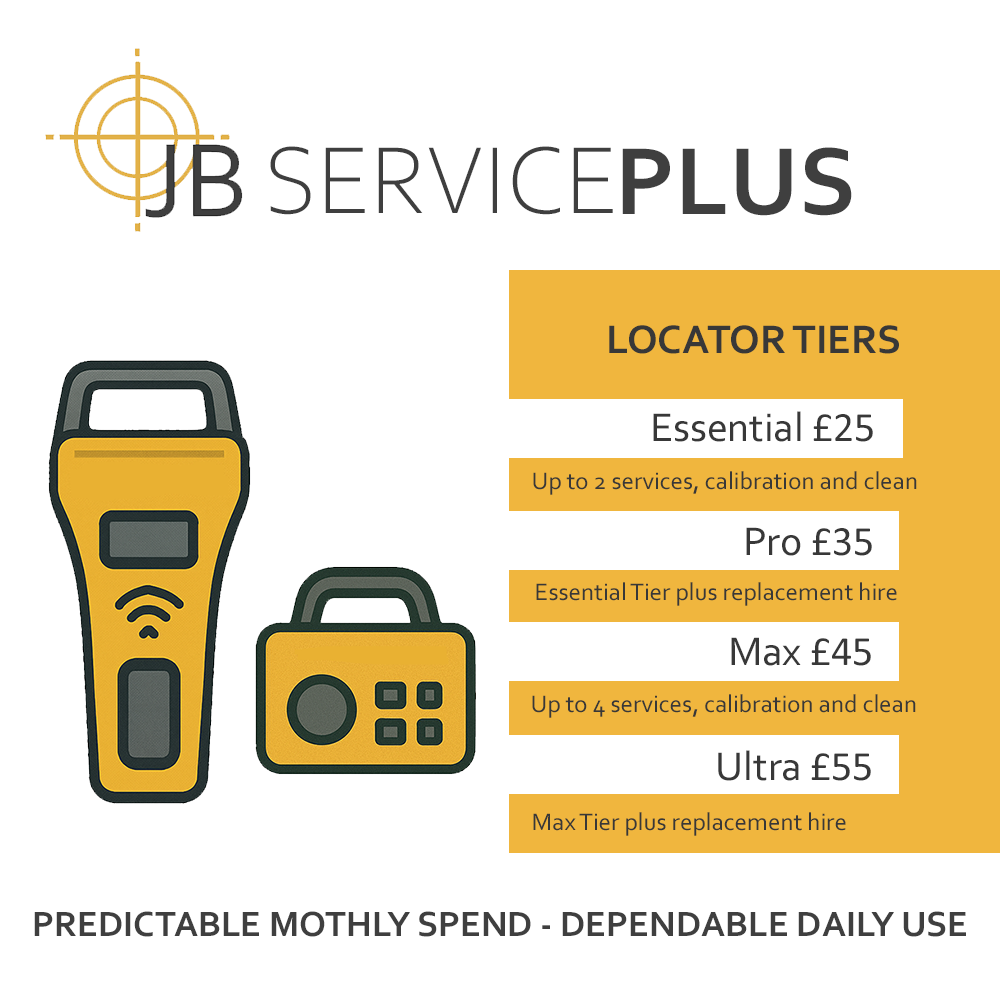 JB ServicePlus Cable Locator Tiers