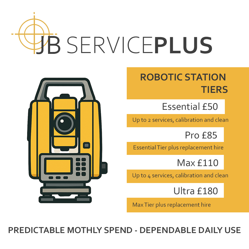 JB ServicePlus Robotic Total Station Tiers